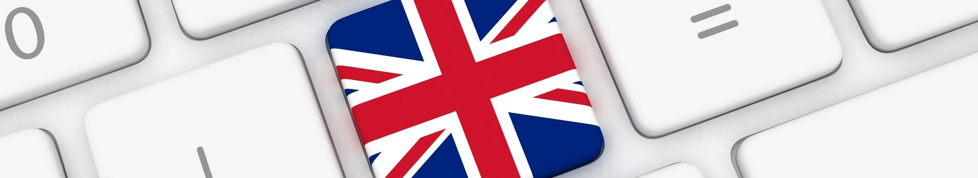 Flaga Anglii na klawiaturze
