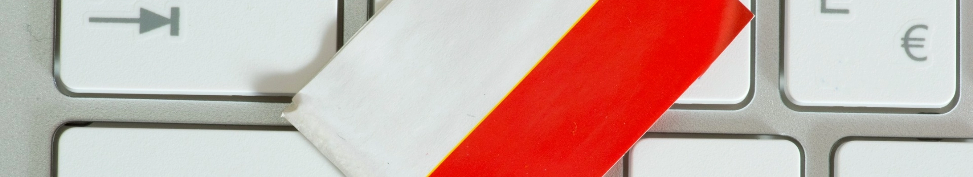 Flaga Polski na klawiaturze